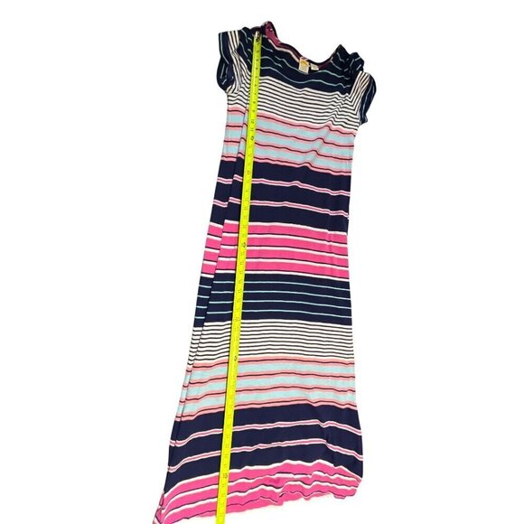 C&C Californi Maxi Dress L Beachy Vacation Resort Striped - Picture 2 of 11